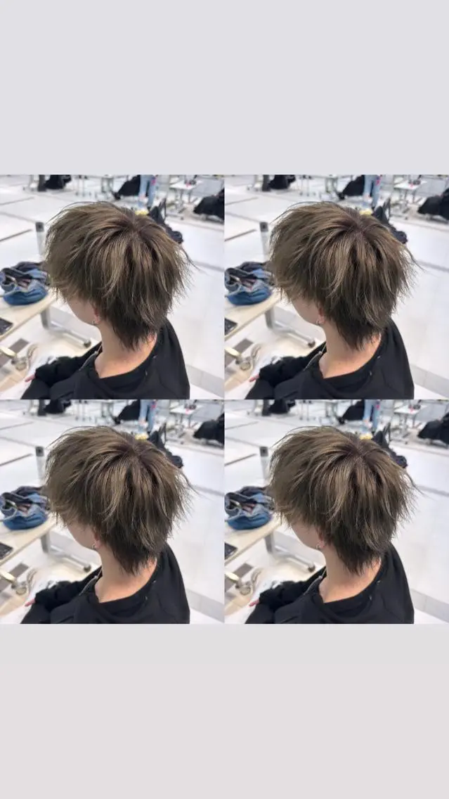 ショート カラー ヘアアレンジ メンズ 💎韓国レイヤー ×エクステゆうま💎のヘアスタイル
