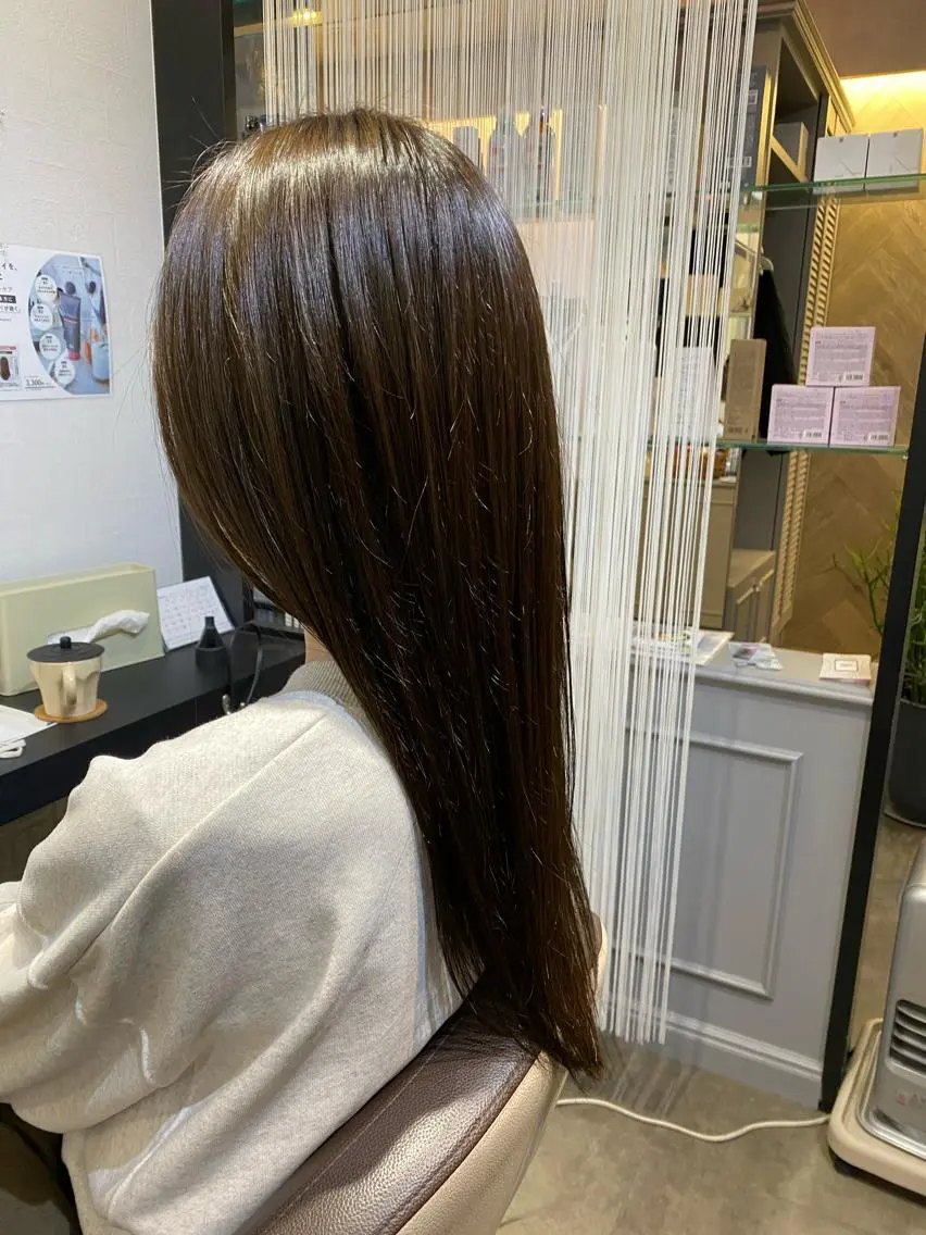 ロング カラー カット ヘアカラー 柚木 翔伍のヘアスタイル