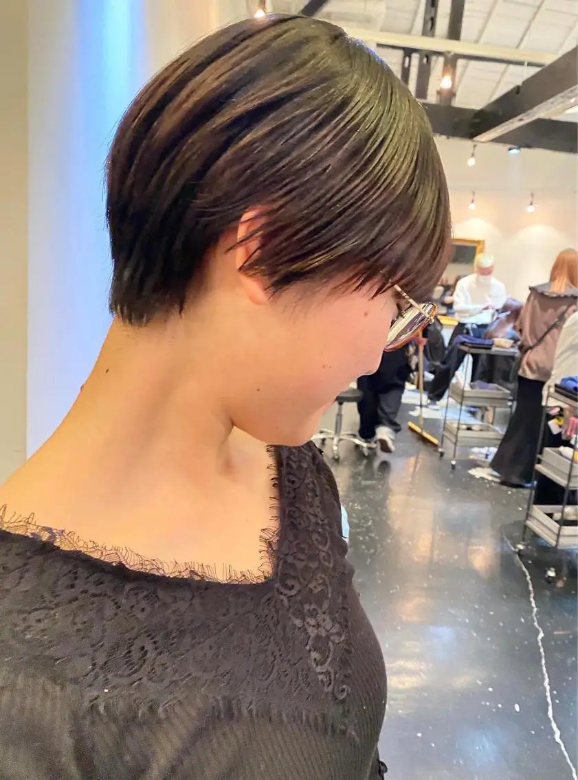 ショート カラー ショートヘア カット ヘアカラー トリートメント tonari 梅田、中崎町のヘアスタイル