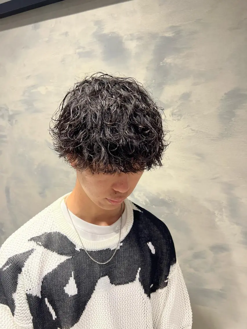 ショート カット パーマ バレイヤージュ職人 🔥代表YU-SHIのヘアスタイル