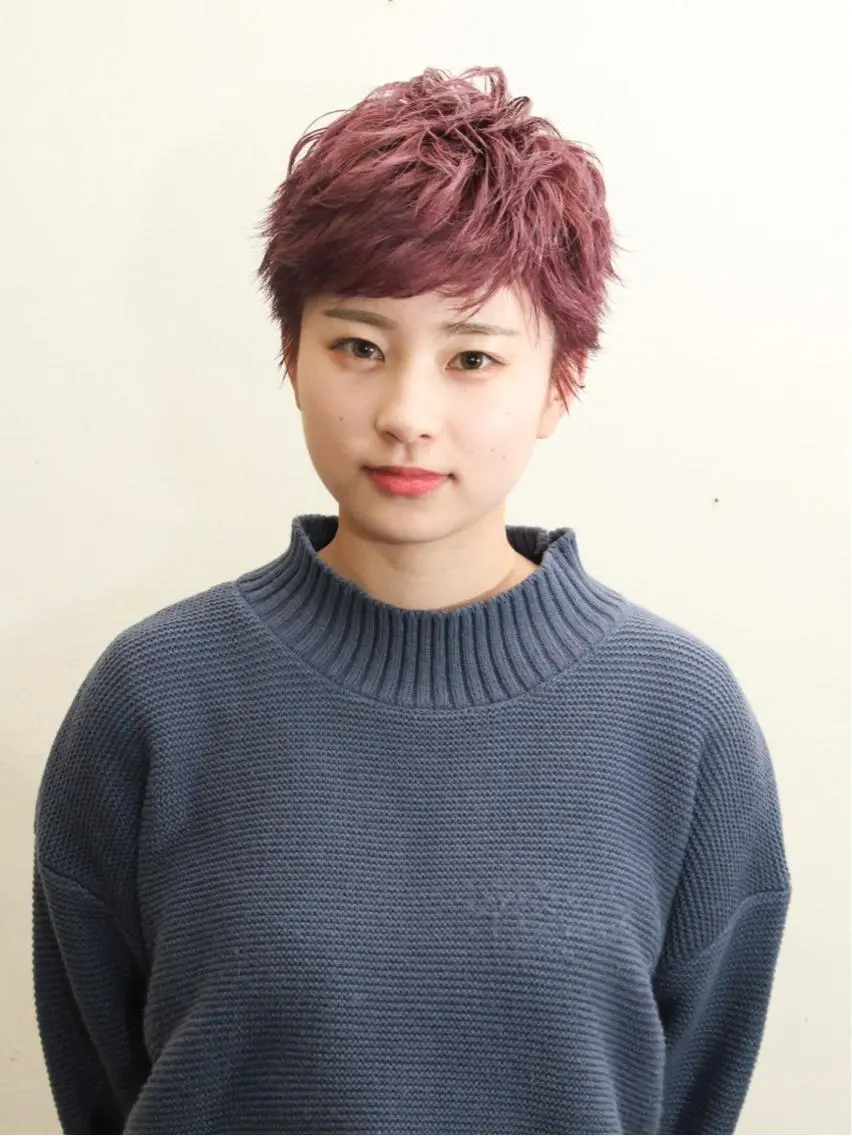 ショート ベリーショート ショートヘア juve. 別府のヘアスタイル