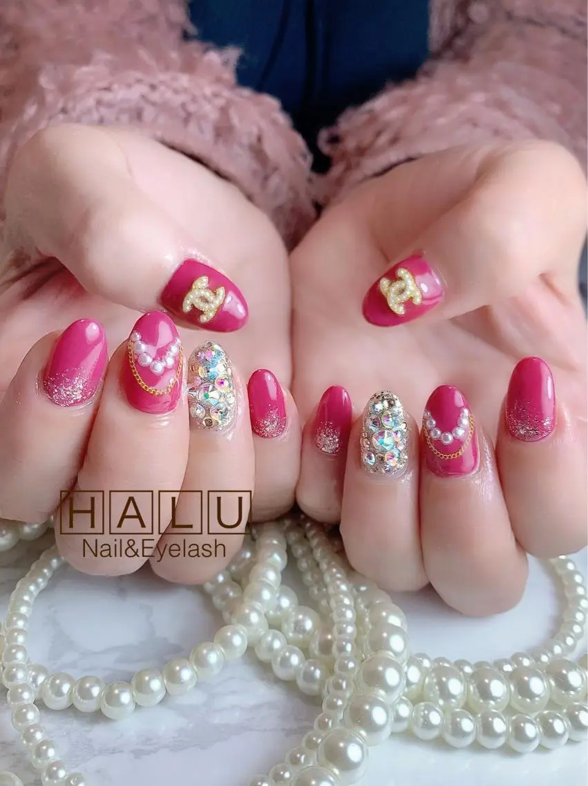 ネイル キラキラネイル HALU ハルのネイルデザイン