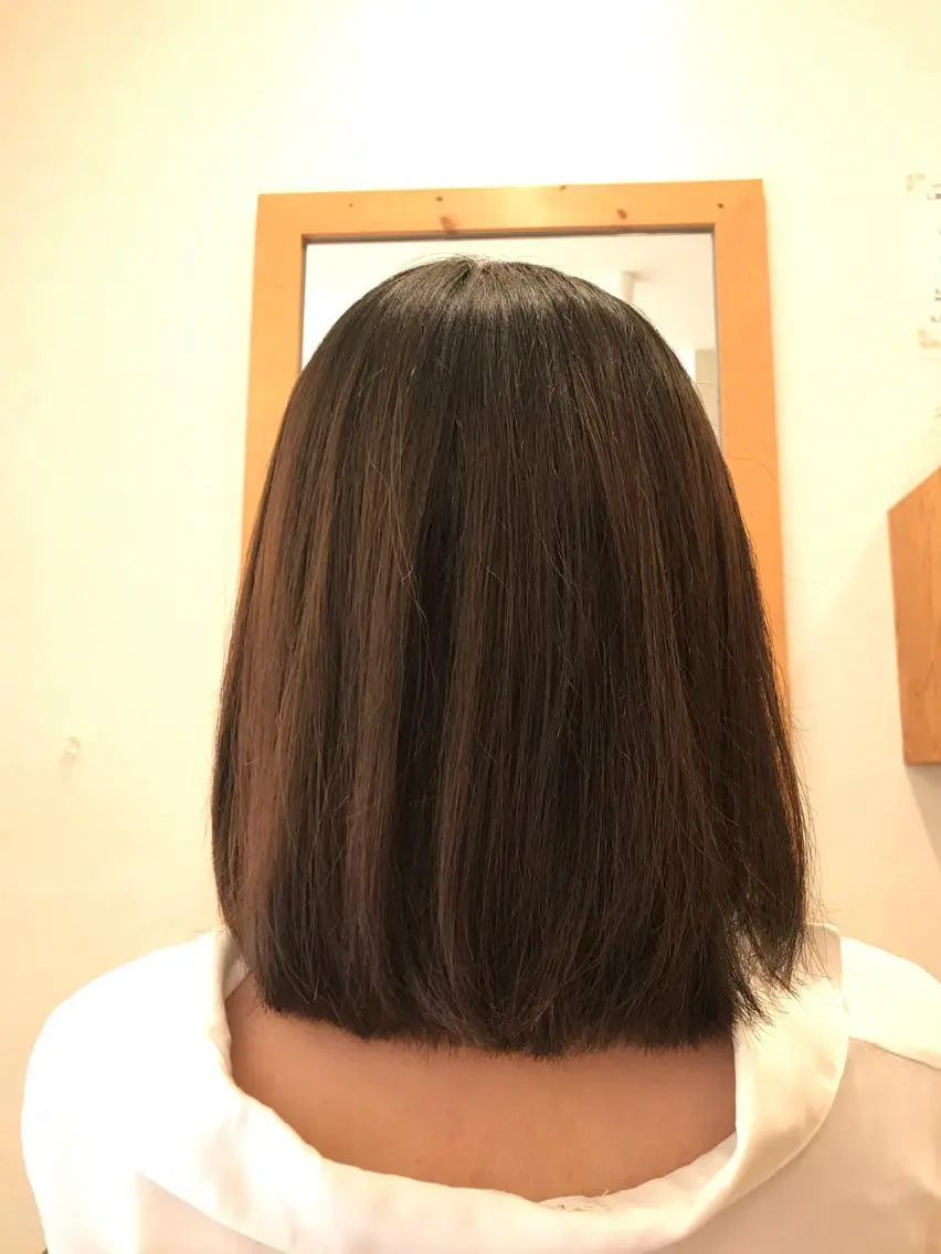 ミディアム 縮毛矯正 TELA HAIR 幕張本郷店　千尋のヘアスタイル