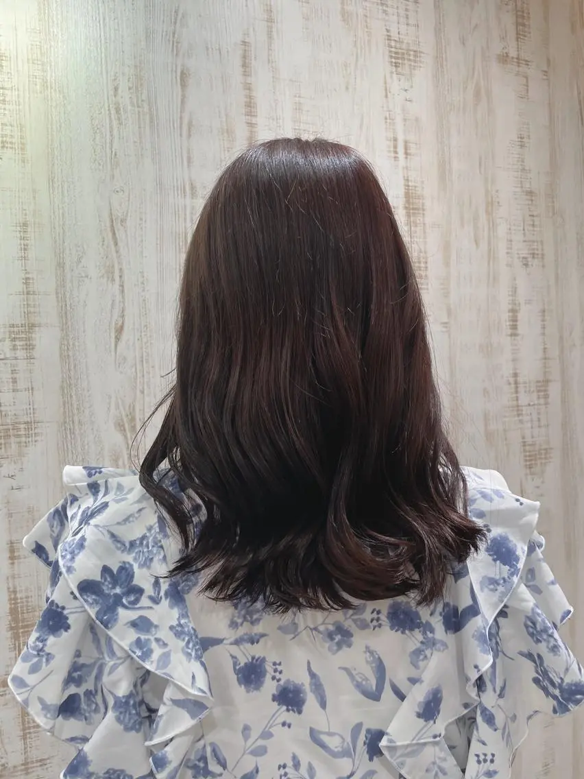 ミディアム カラー ブラウンカラー ショコラブラウン nana 🌼のヘアスタイル