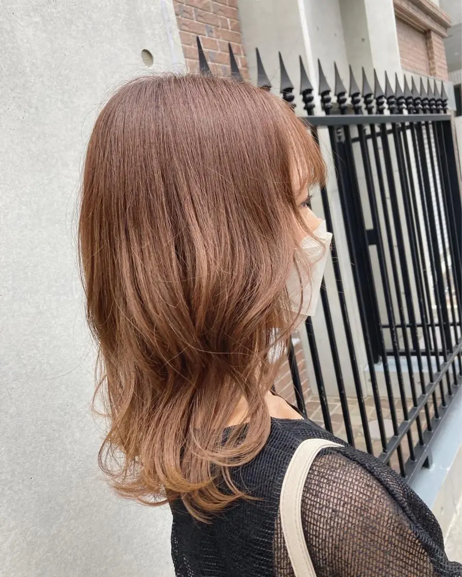 ミディアム カラー アッシュ 田牧 みゆきのヘアスタイル