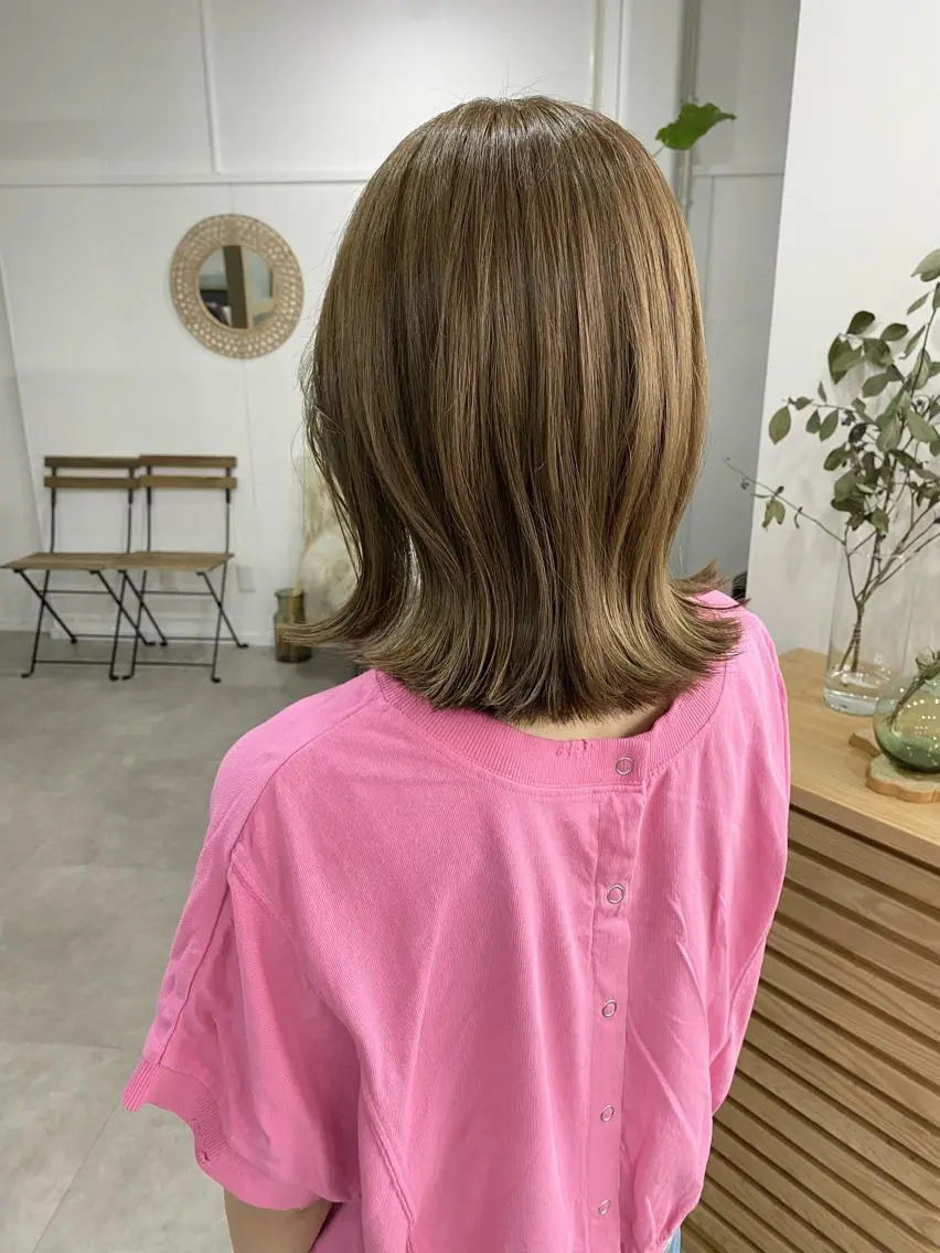 ミディアム カラー ヘアアレンジ ひなの .のその他イメージ