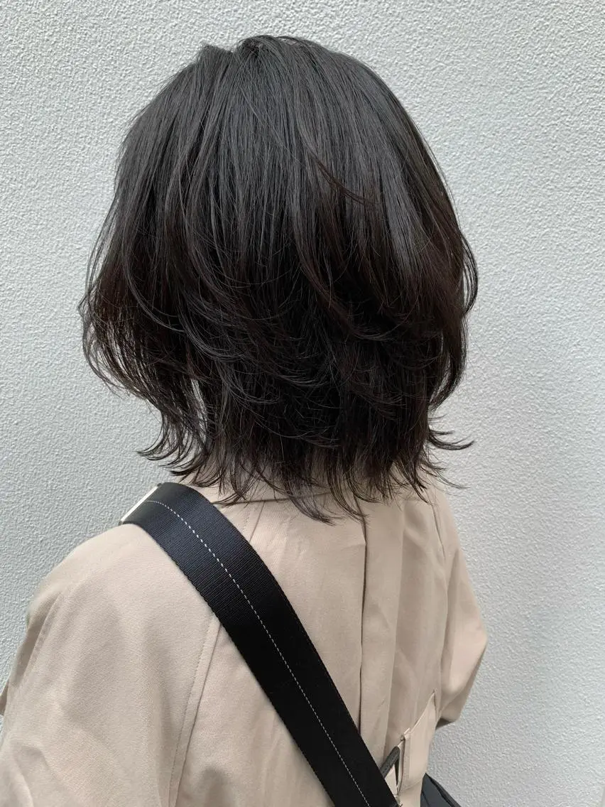 ミディアム ボブレイヤー ボブ レイヤーカット カット ヘアカラー arc. arc.のヘアスタイル