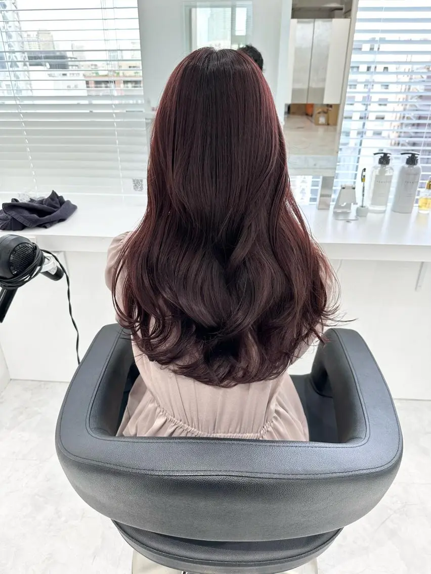 ロング カラー カット ヘアカラー トリートメント ヘッドスパ 🌿透明感赤み消し Keishin🌿のヘアスタイル