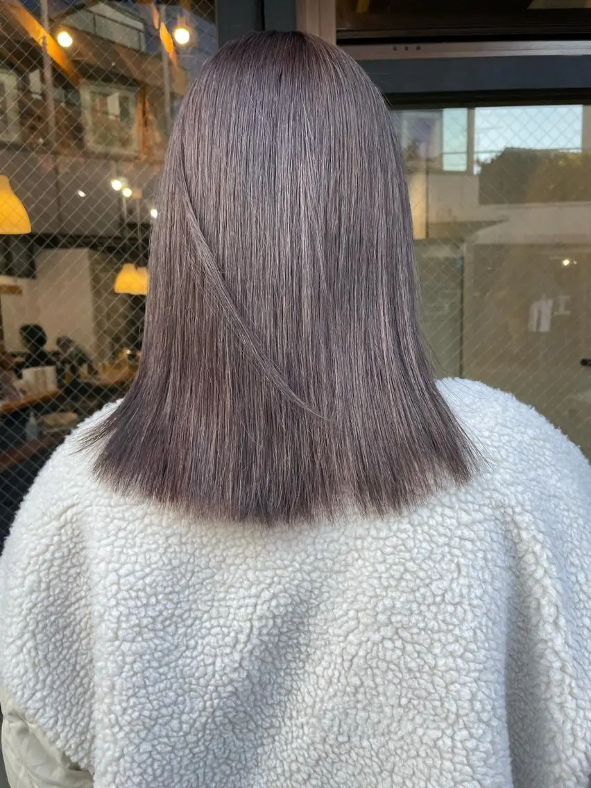 ミディアム カラー ヘアアレンジ カット ヘアカラー satsuki 暖色・ブラウンカラーのヘアスタイル