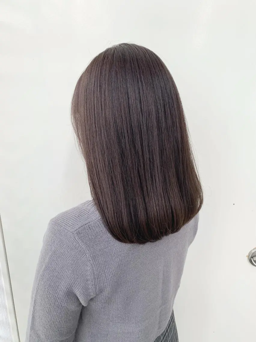 ミディアム カラー パーマ ヘアアレンジ メンズ グレージュ カット 縮毛矯正 トリートメント Zina福岡天神🪞 髪質改善🪞レイヤーのヘアスタイル