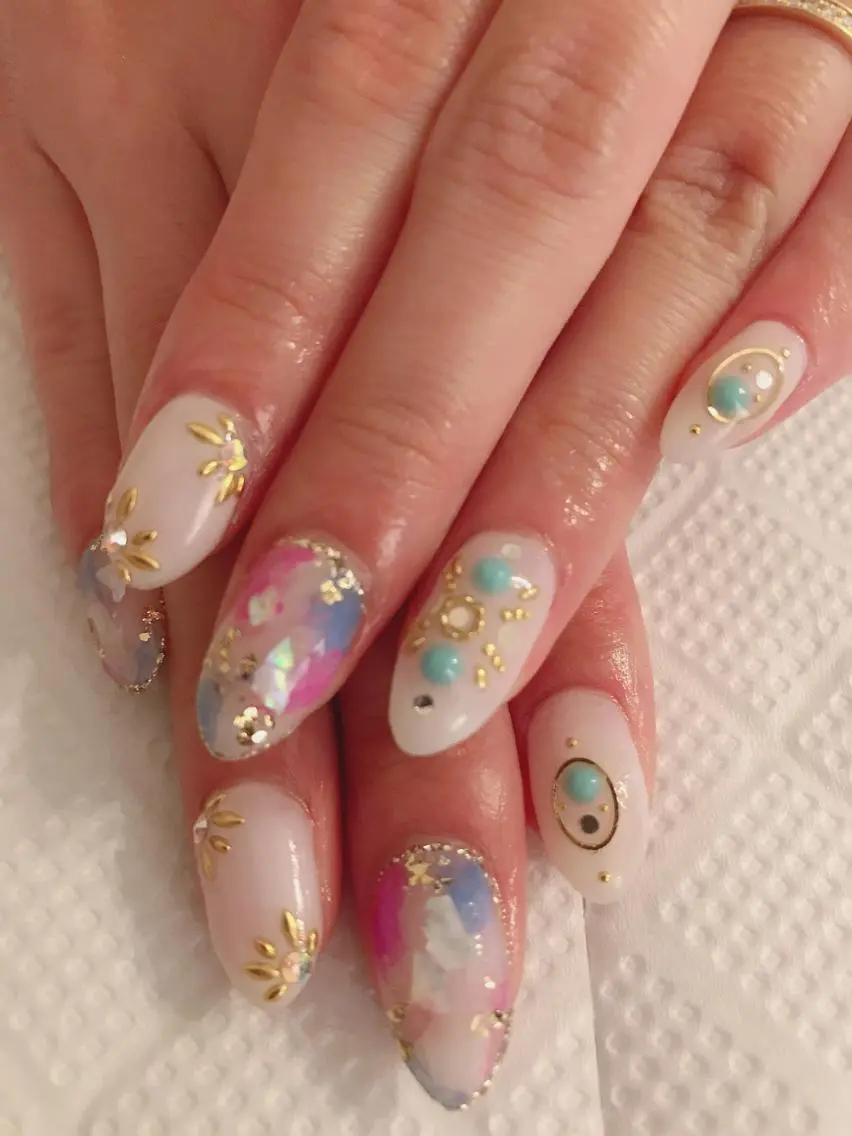 ロング shandy nailのネイルデザイン