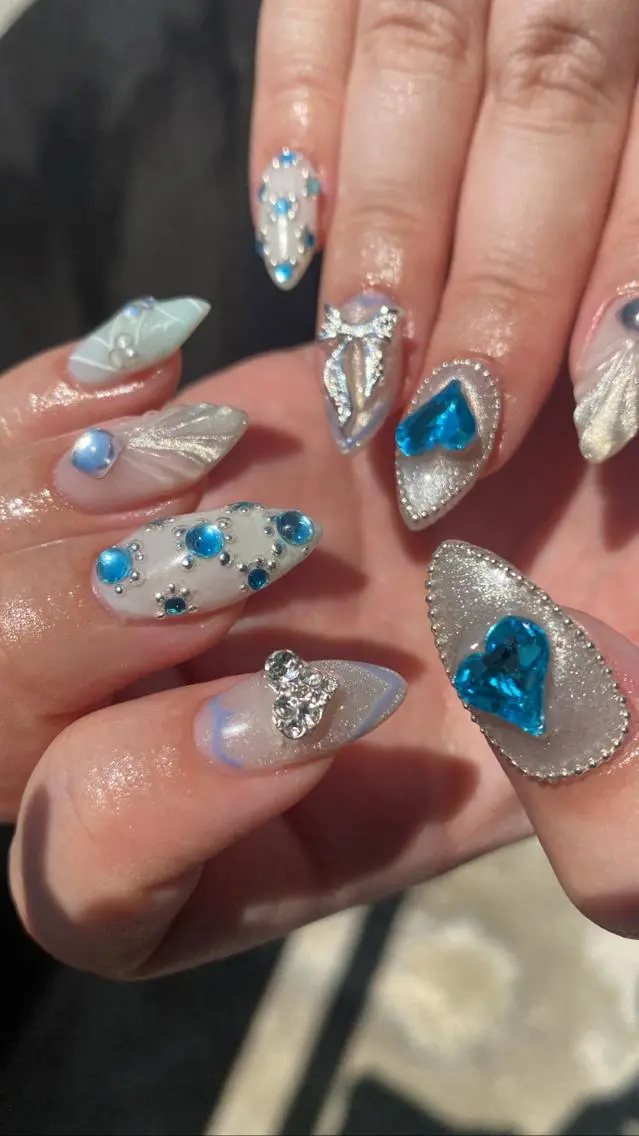 ロング カラー ネイル tetty nailsalonのネイルデザイン
