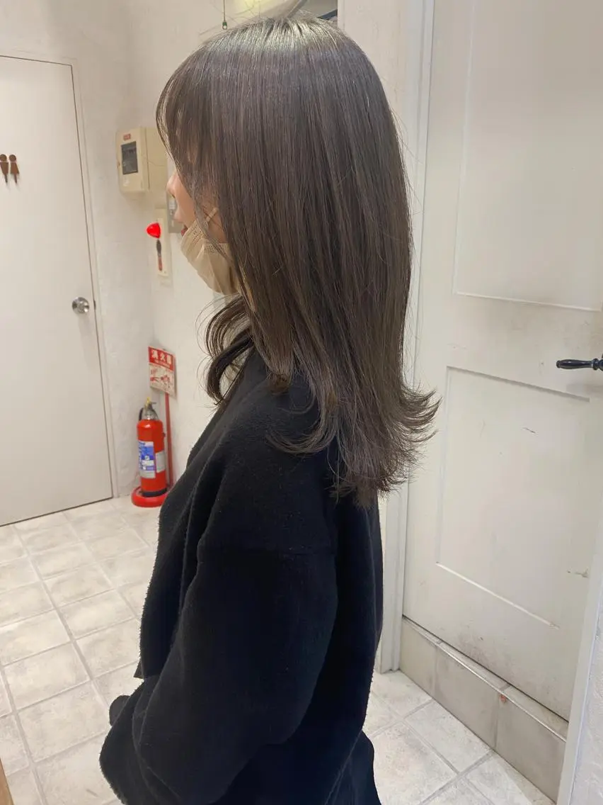 ロング カラー グレージュ 🌟アレンジが似合う カラー🌟Rumiのヘアスタイル