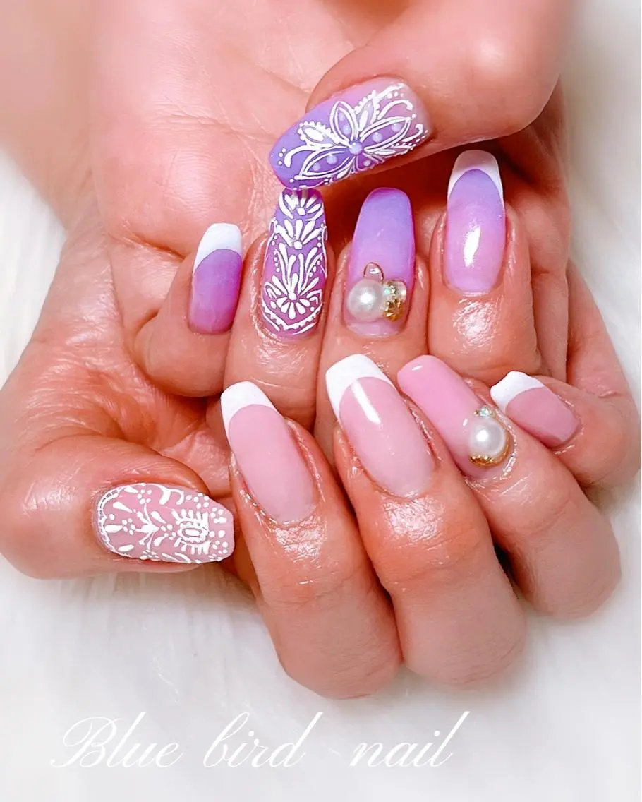 ネイル ハンドネイル Blue bird  nailのネイルデザイン