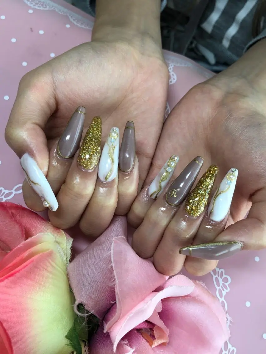 ロング ネイル アートネイル ハンドネイル 《LB》ラブリエ Nail&eyeのマツエク・マツパデザイン