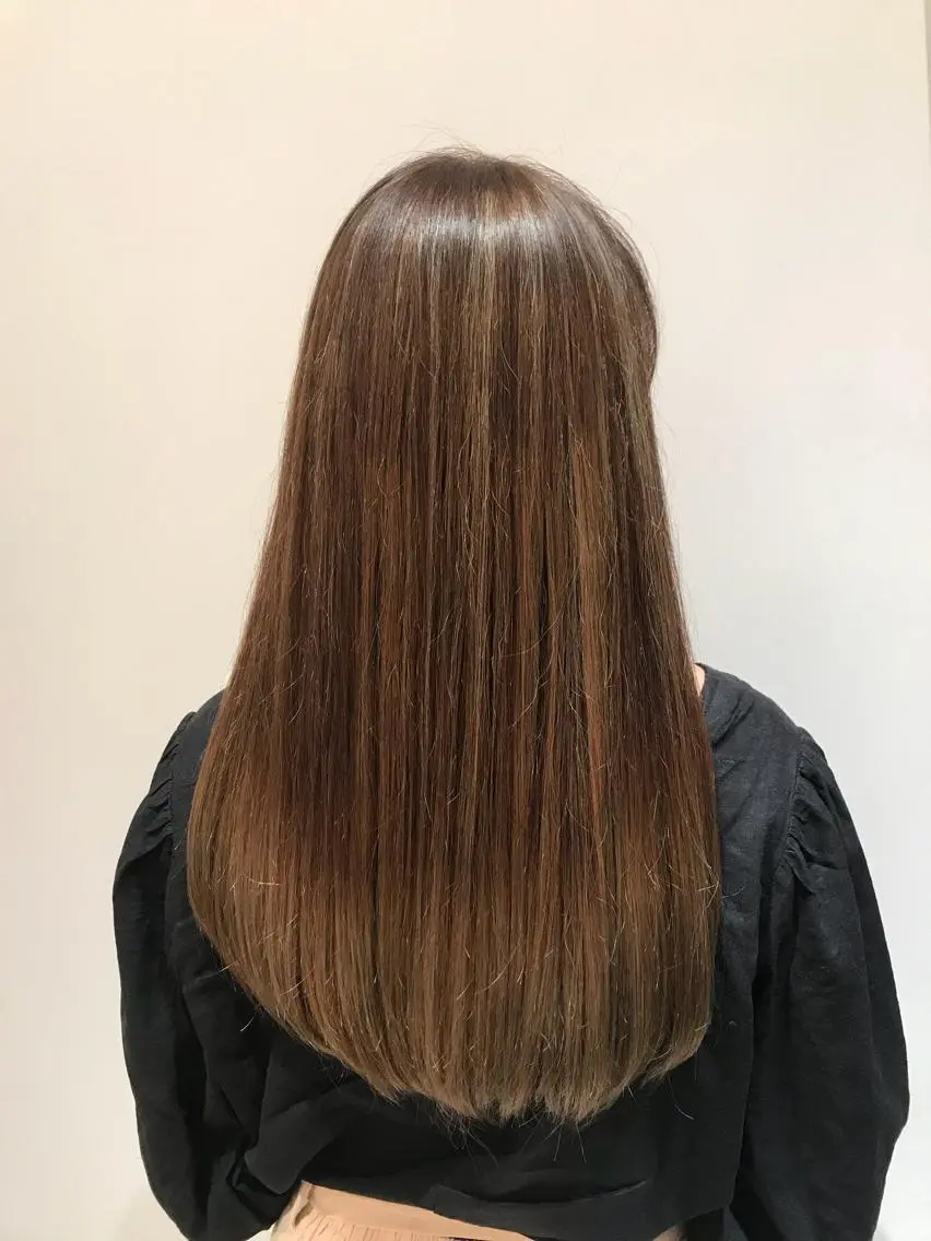 ロング カラー アッシュ 透明感カラー グラデーションカラー ハイライトカラー ハイライト 韓国スタイル🇰🇷 annaのヘアスタイル