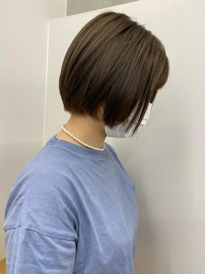 ショート カラー ヘアアレンジ 韓国好き🇰🇷 美容師MIKUのヘアスタイル