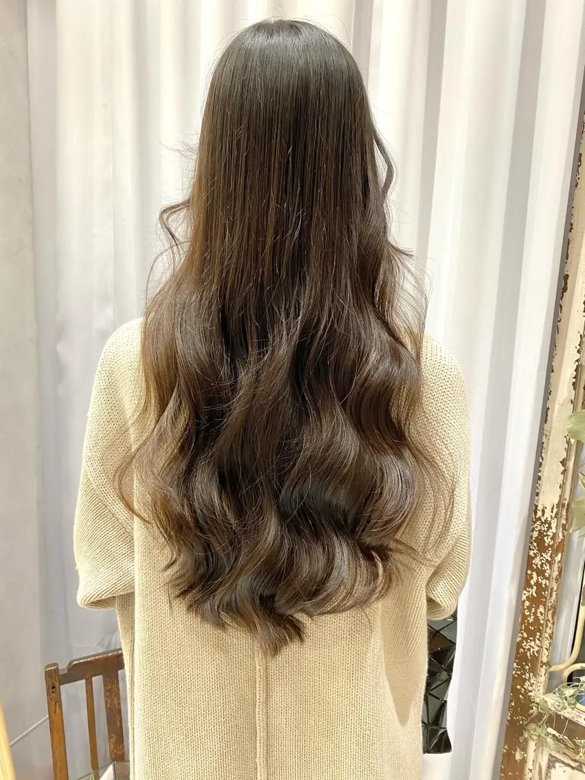 ロング カラー ヘアアレンジ 店長/mao/ 前髪/顔周りカットのヘアスタイル