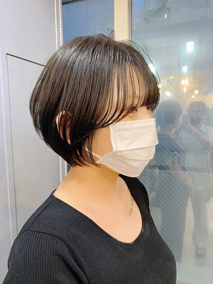 ショート カラー パーマ ヘアアレンジ カット ヘアカラー トリートメント 🍋似合わせ✖️ ｼｮｰﾄﾍｱ🍋早田のヘアスタイル