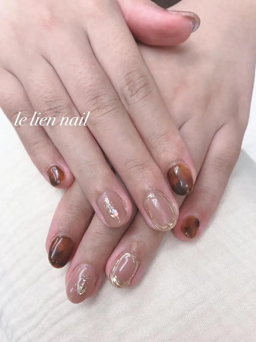 ショート le lien nailのネイルデザイン