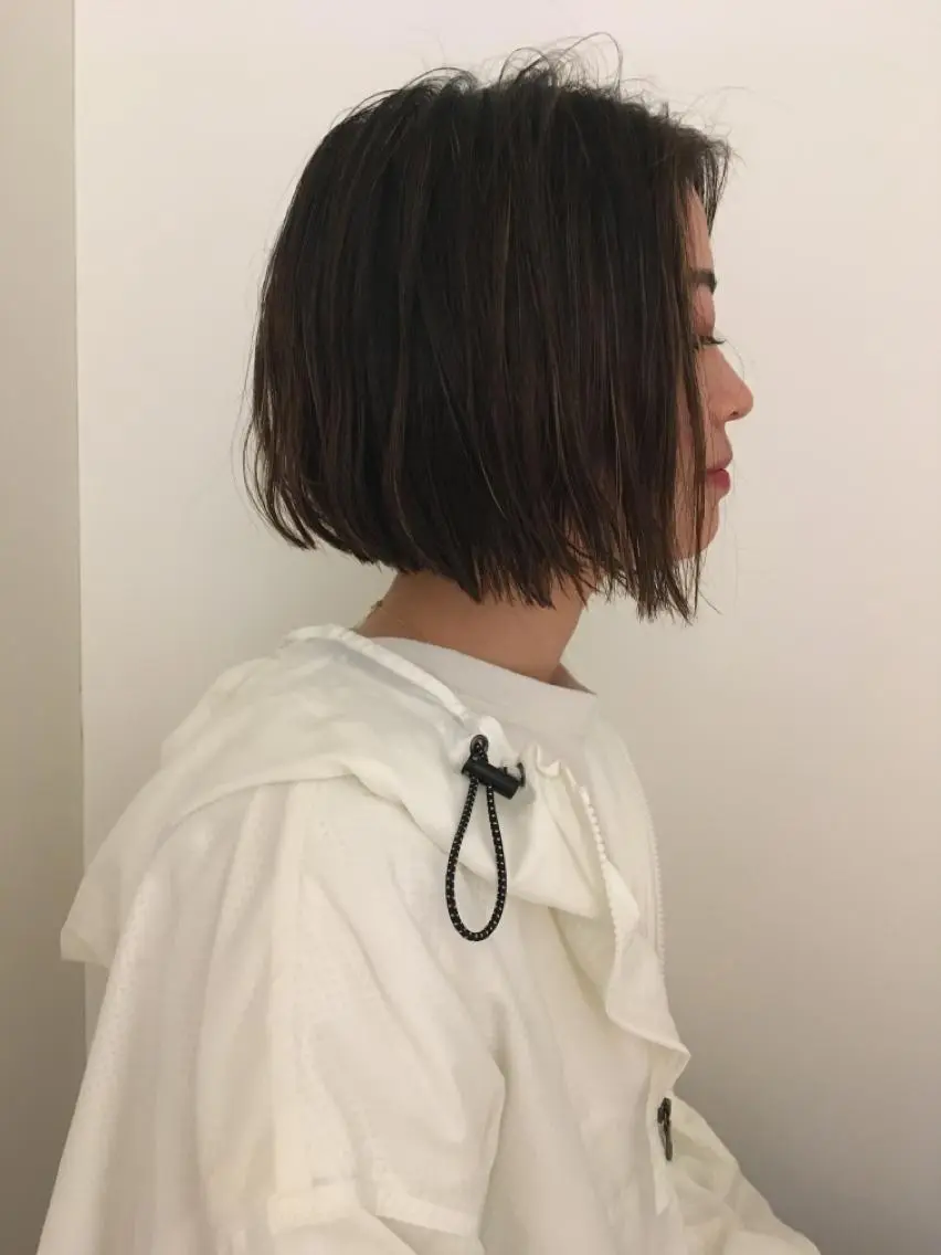 ショート カラー カット ヘアカラー トリートメント 坂上 岳のヘアスタイル