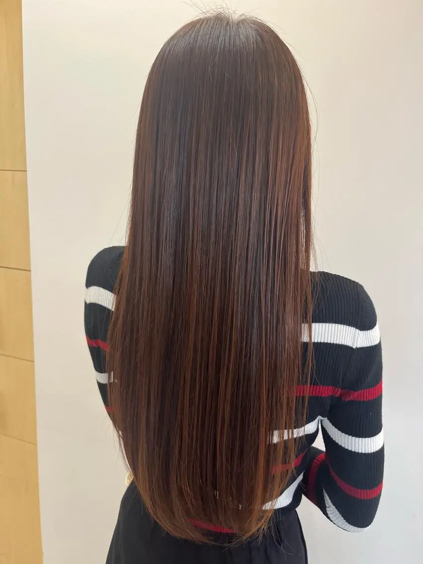 ロング パーマ 縮毛矯正 TEMIL HAIR 《まお》のヘアスタイル