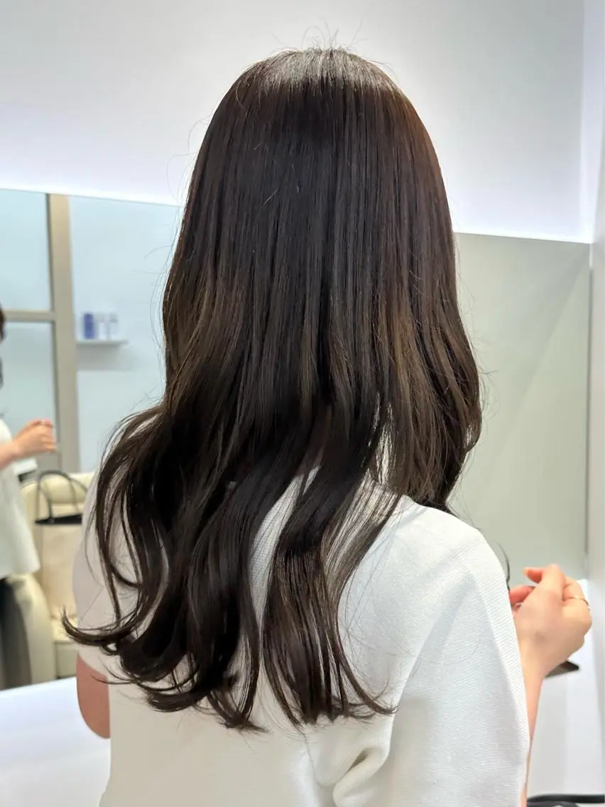 ロング カラー ヘアカラー トリートメント 桃香🍑/縮毛矯正 /ダブルカラーのヘアスタイル