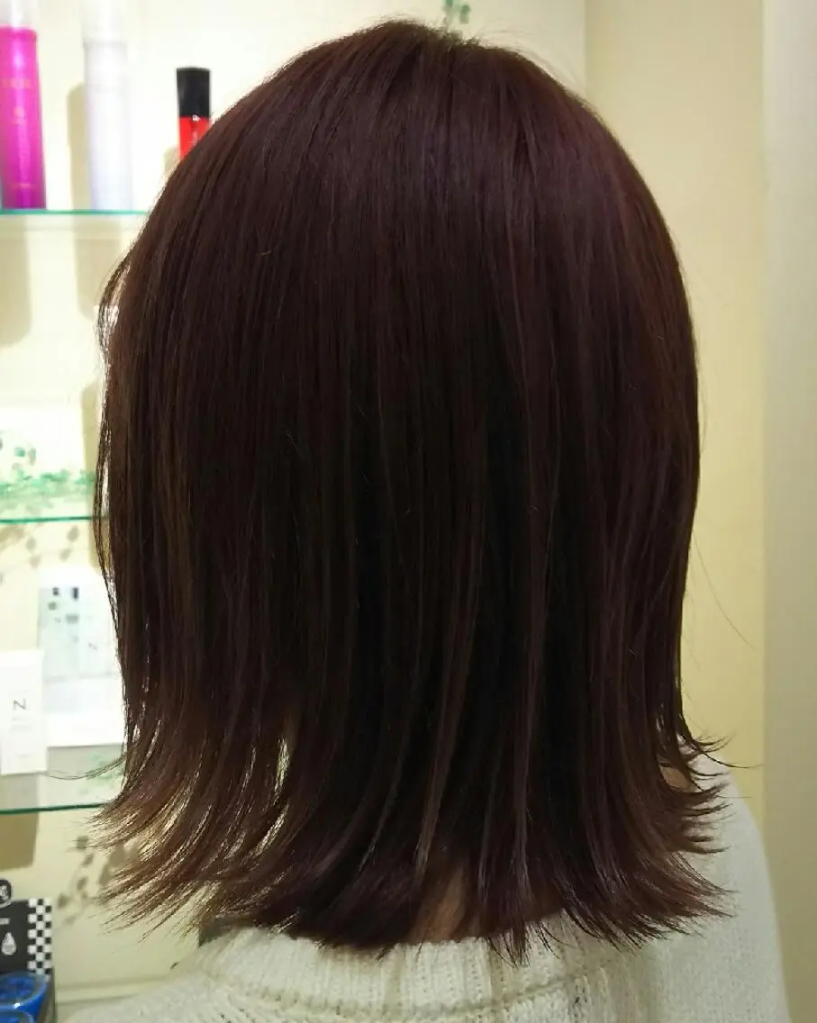 ミディアム カラー ピンクカラー SHAFT Ieiriのヘアスタイル