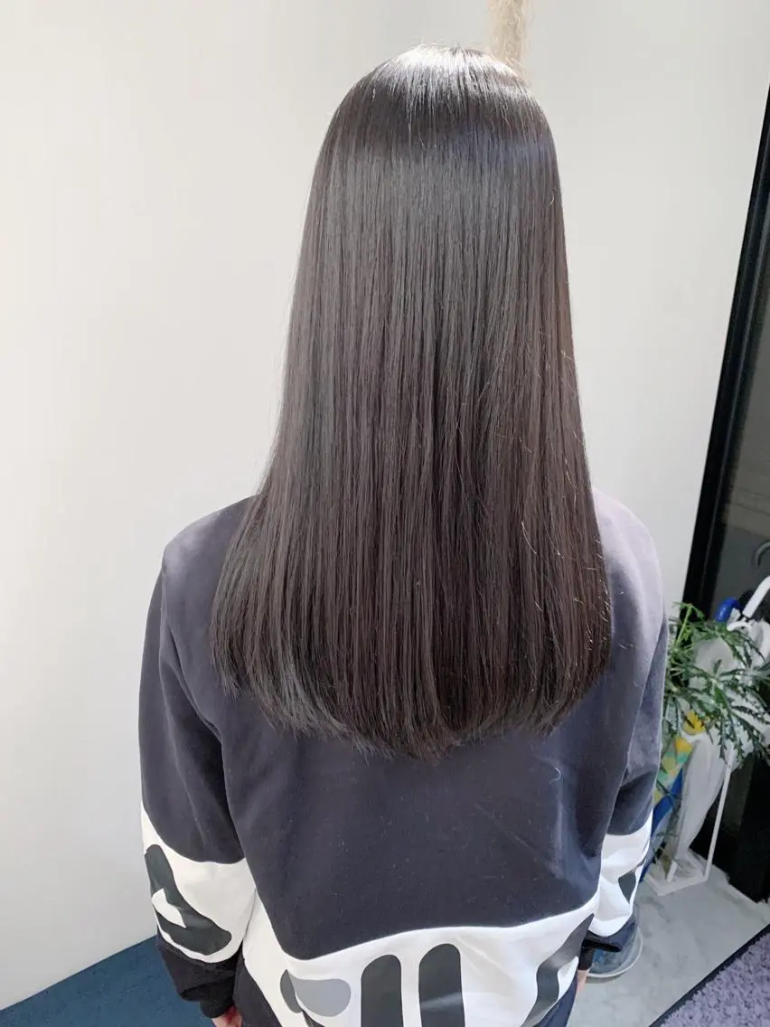 ロング カラー アッシュ 黒髪 【完全マンツー 恵比寿】佐藤 翔のヘアスタイル