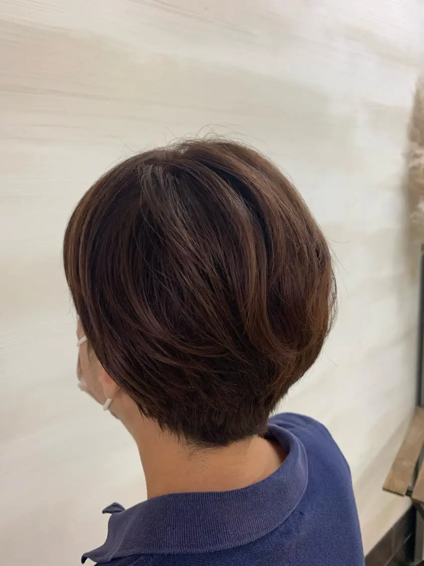 ショート カラー カット 遊佐 瑞紀のヘアスタイル