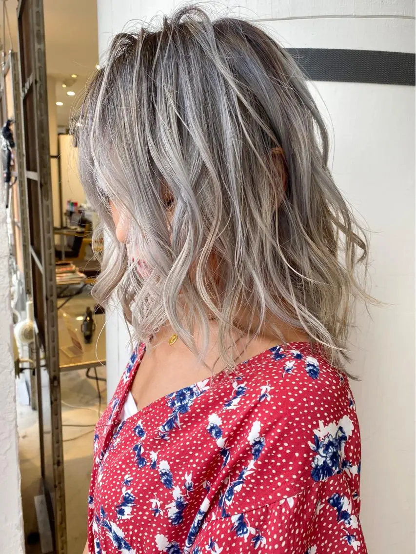 ミディアム カラー welring hair salonのヘアスタイル