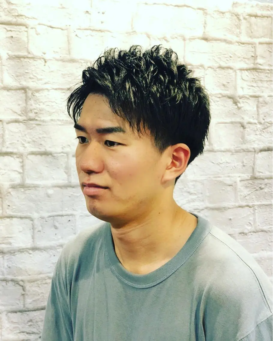 ショート カット パーマ ヘアセット 赤坂barber 古澤慶一郎【モテ髪】のヘアスタイル