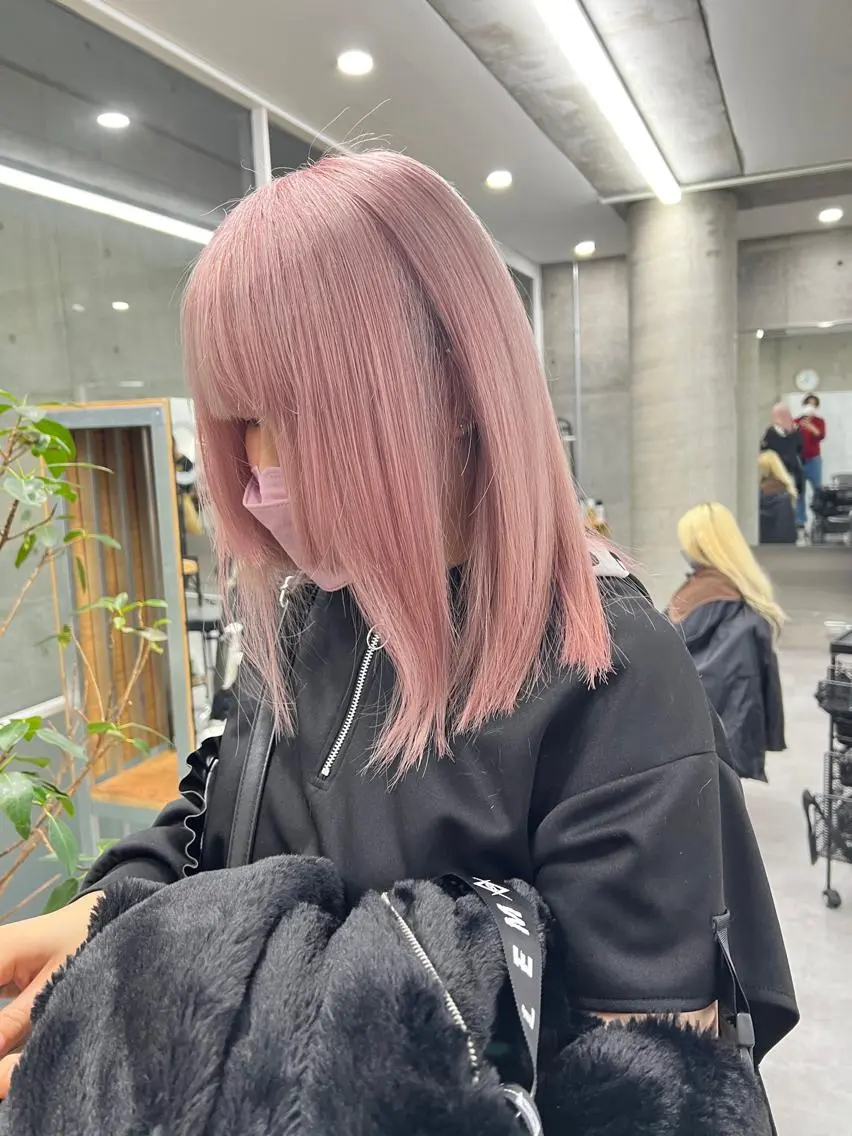 セミロング カラー バレイヤージュ ブリーチ ケアブリーチ ダブルカラー ハイライトカラー welring hair salonのヘアスタイル