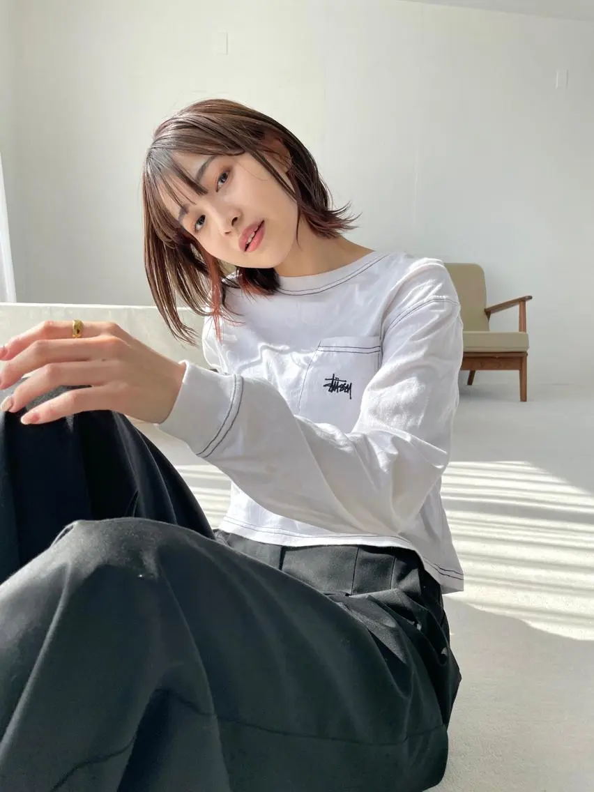 ミディアム カラー ヘアカラー トリートメント 一ノ瀬 暁のヘアスタイル