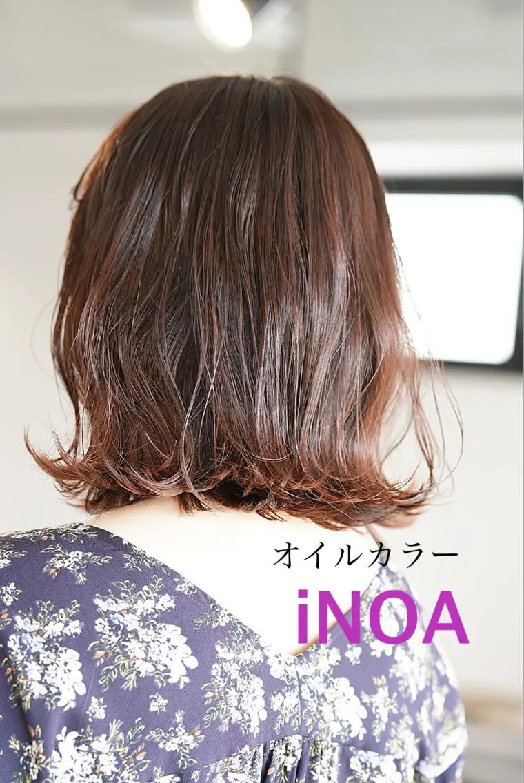 カラー ヘアカラー トリートメント ハイトーン/レイヤー /ケアブリーチ石川治のヘアスタイル