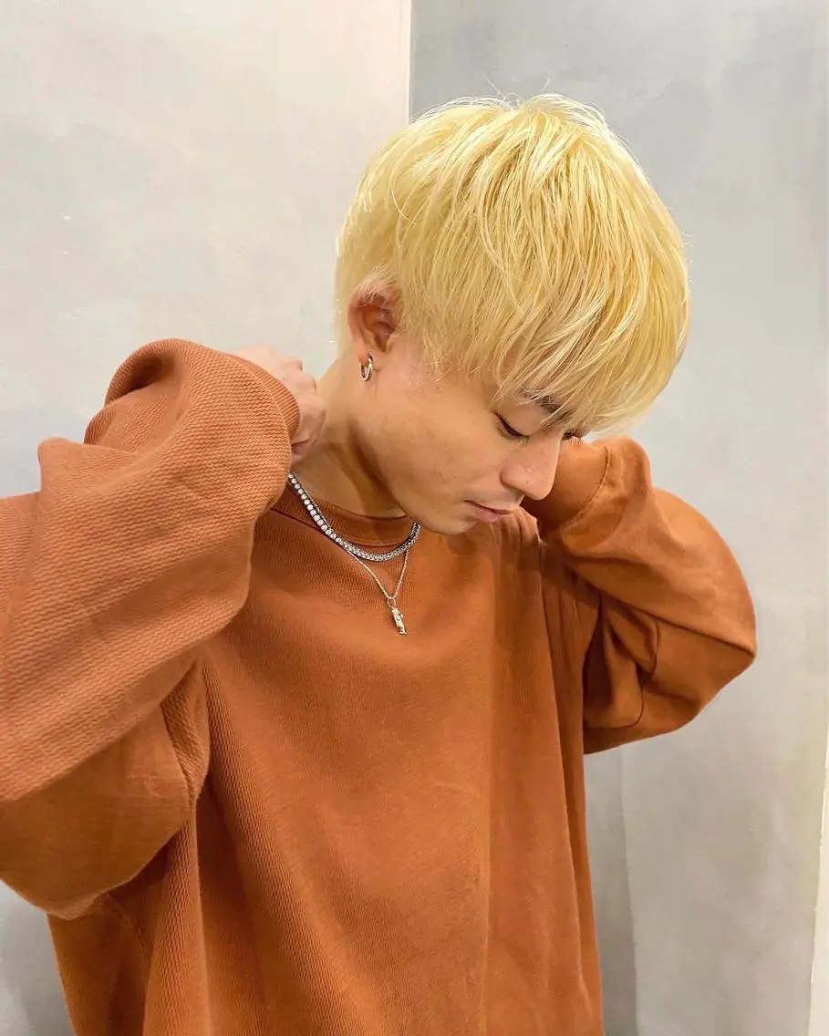 メンズ メンズブリーチ MIYU💋💖 〈XENA渋谷本店〉のヘアスタイル