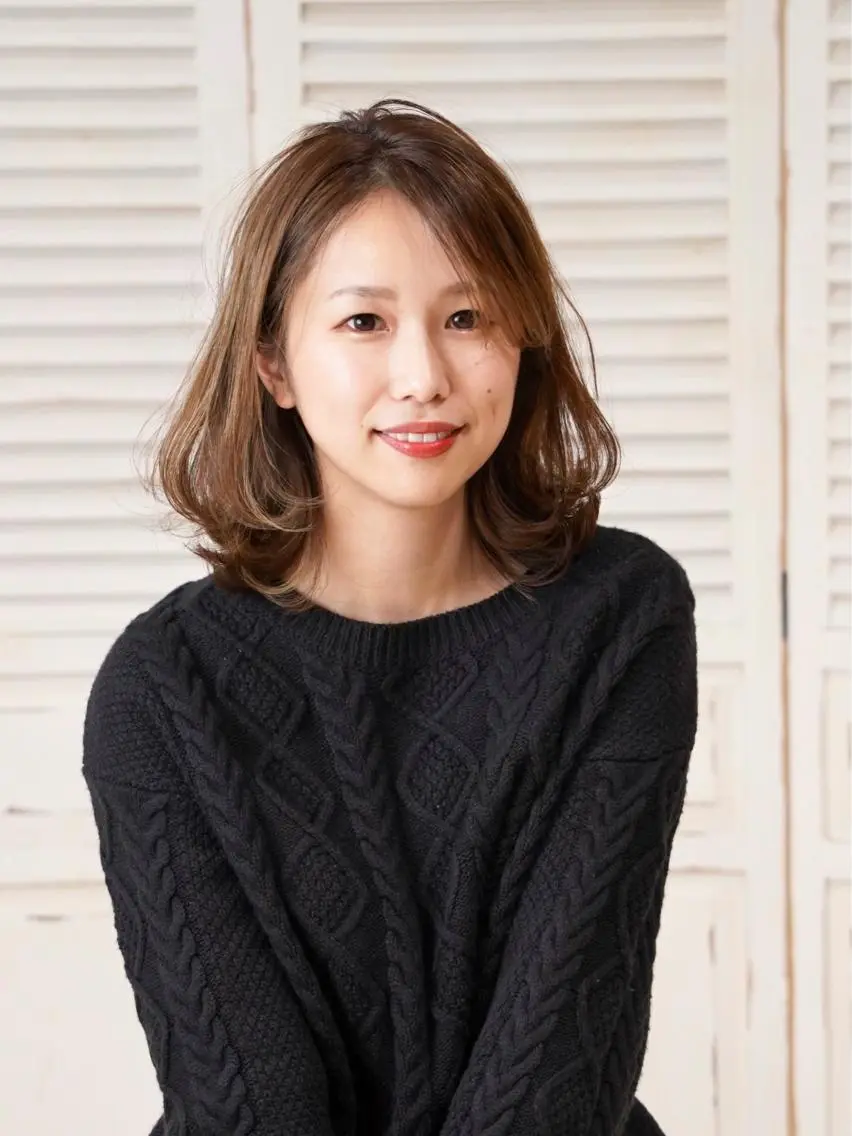 ミディアム 永野 良一のヘアスタイル