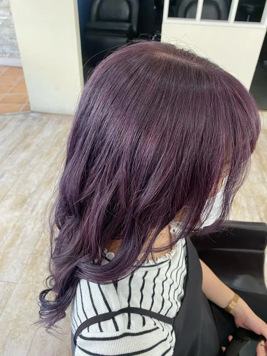 ロング カラー ヘアカラー トリートメント Agu hair 清尾 浩昭のヘアスタイル