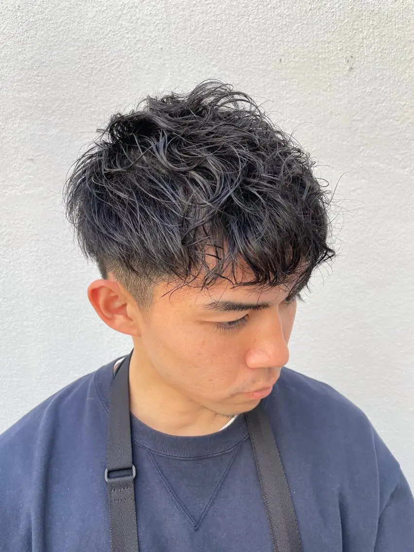 ショート パーマ ヘアアレンジ メンズ 髪質改善🫧美髪矯正 🤍Yuiのヘアスタイル