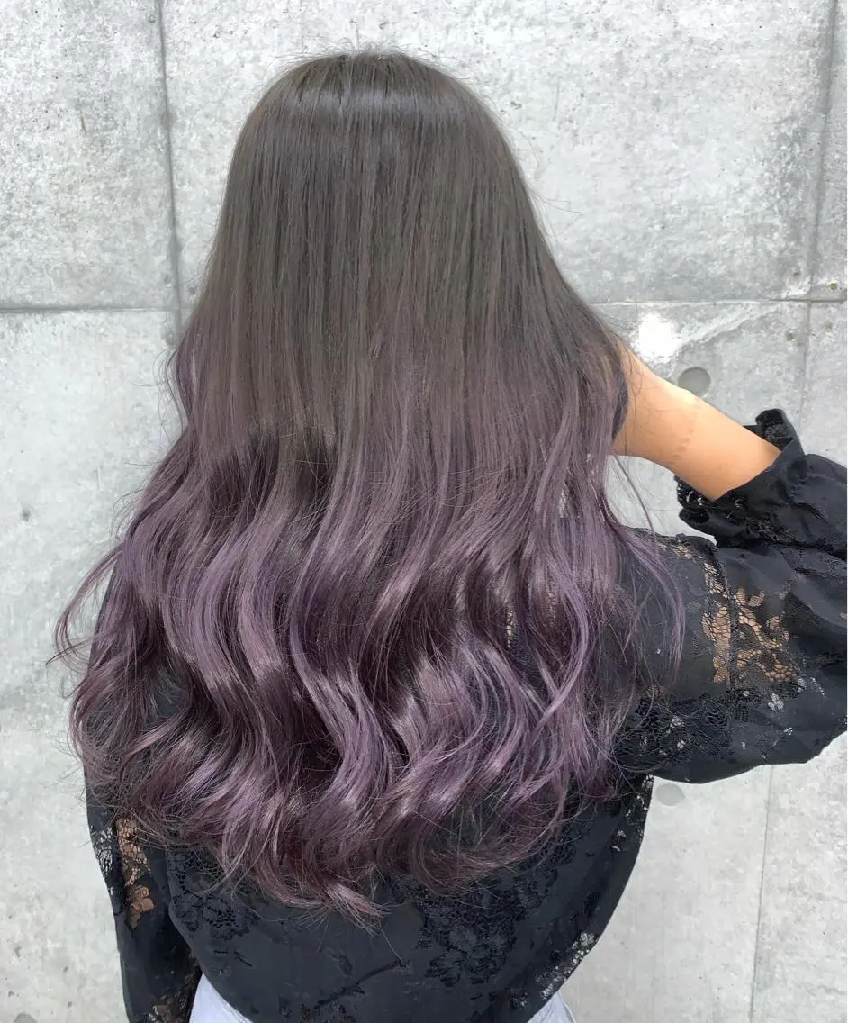 ロング カット ヘアカラー トリートメント 山田 絵里菜のヘアスタイル