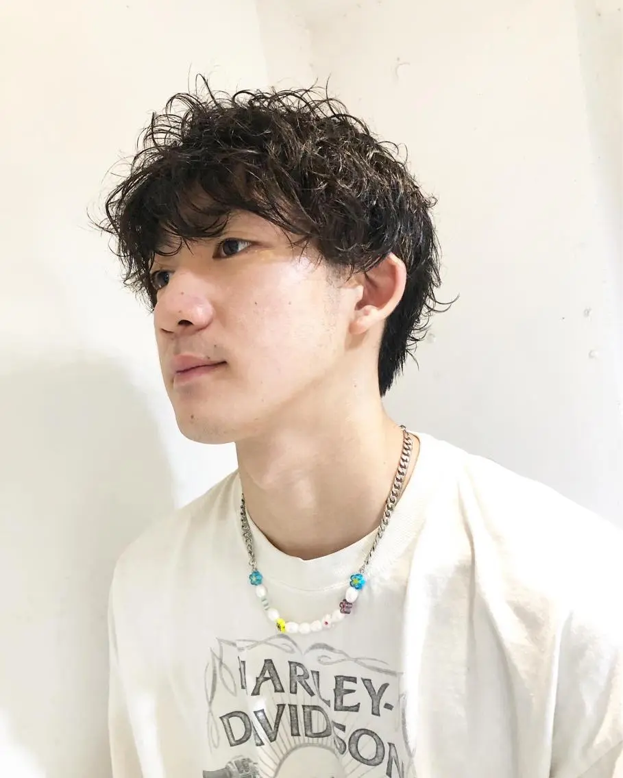 パーマ ヘアアレンジ メンズ カット パーマ トリートメント ヘアセット メンズ特化✂️栗原 侑也のヘアスタイル