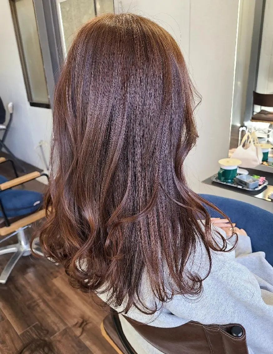 ロング カラー ヘアアレンジ ブラウンカラー ピンクカラー カット ヘアカラー トリートメント terra✂️川嶋 大輔のヘアスタイル