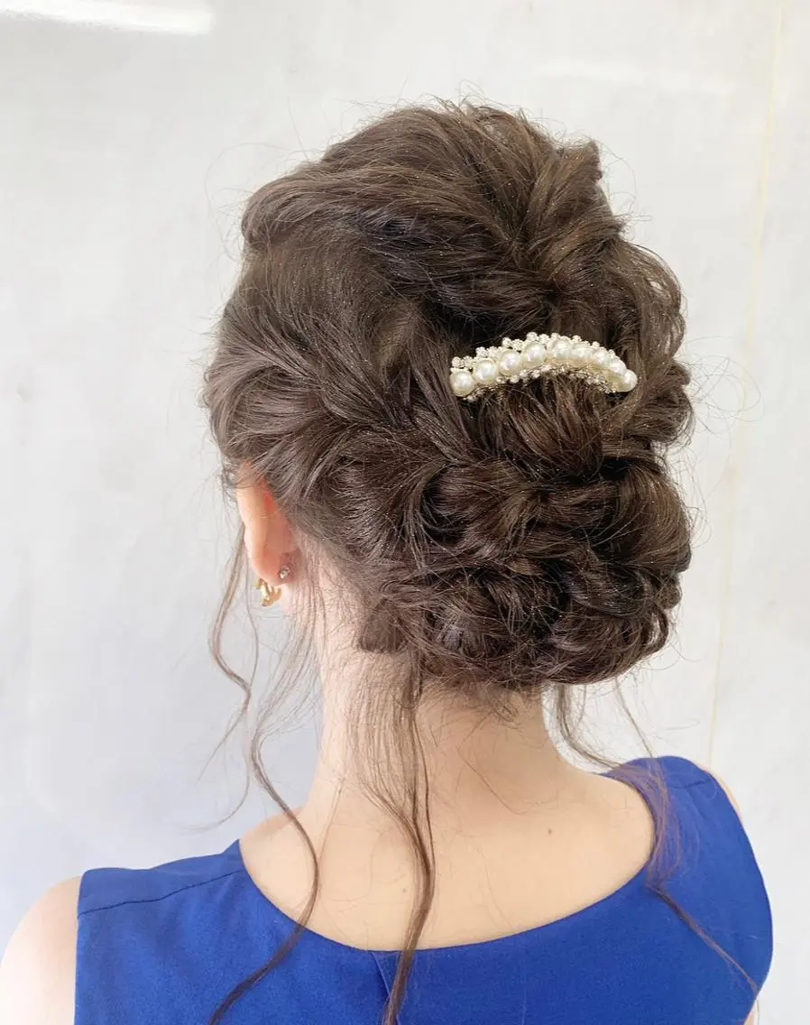 ヘアアレンジ ヘアセット 袴田 伊代のヘアスタイル
