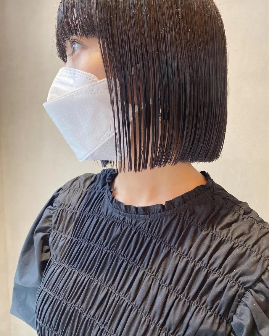 ショート カラー カット ヘアカラー トリートメント センターパート/ レイヤー/ayuのヘアスタイル