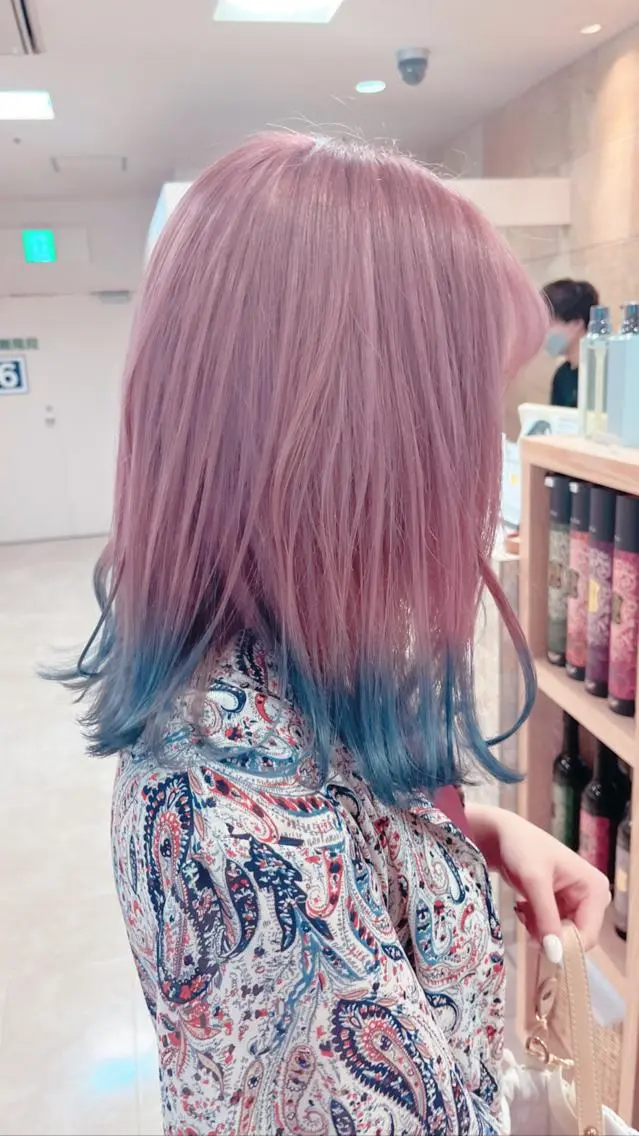 ミディアム カラー 暖色/ブリーチカラー 🎀 M i k uのヘアスタイル