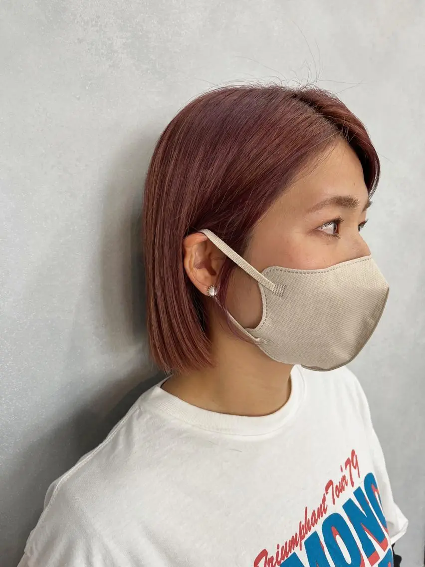 ショート カラー カット ヘアカラー 🦩レイヤー|透明感 カラー🦩makoのヘアスタイル