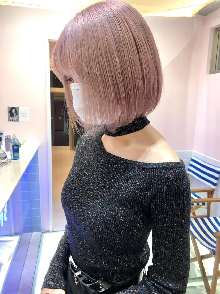 ショート ヘアカラー トリートメント 店長 小池アキトのヘアスタイル