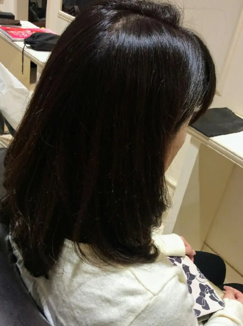 ミディアム カラー ブラウンカラー オレンジ トリートメント 畠村 美智子のヘアスタイル