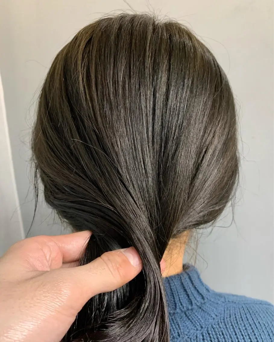 セミロング カラー パーマ ボブパーマコテ巻き風 パーマNo1深江秀平のヘアスタイル
