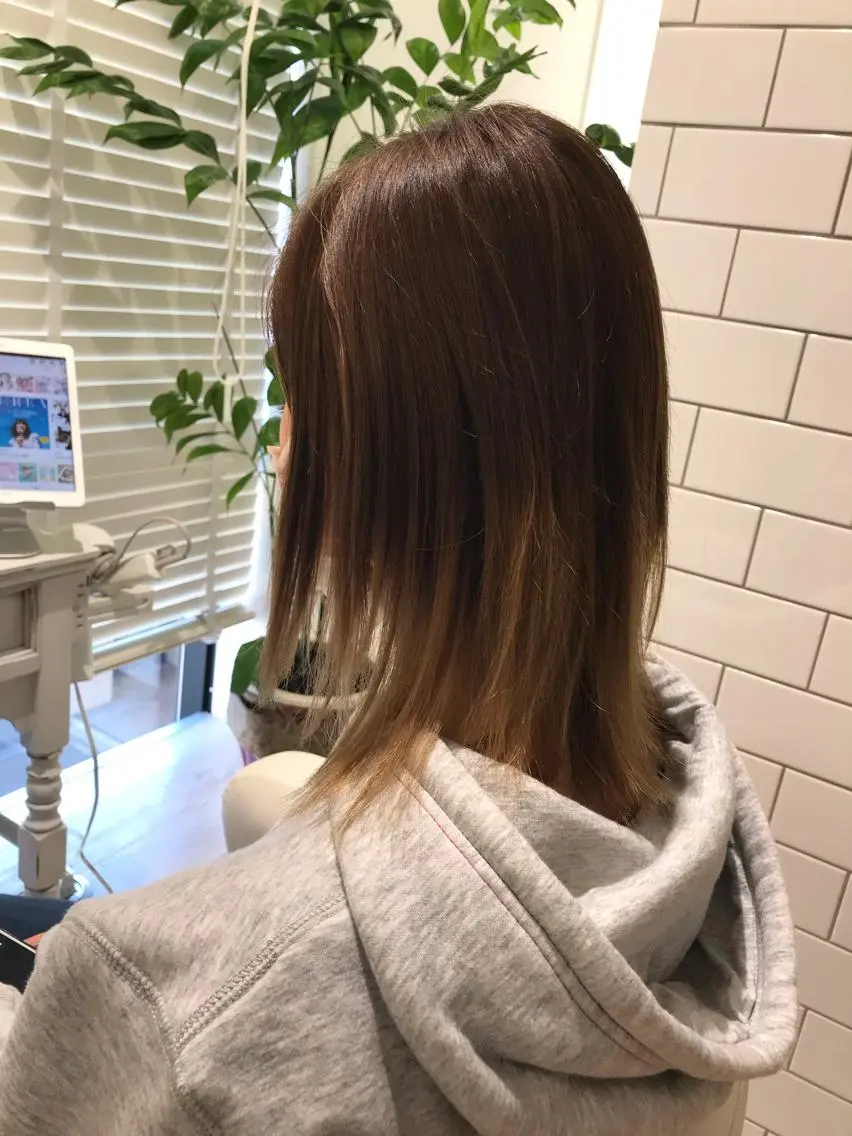 ミディアム カラー パーマ ヘアアレンジ メンズ キッズ ネイル マツエク・マツパ メンズウルフカット アディクシーカラー 透明感カラー ボブ ウルフカット 藤井 仁紀のヘアスタイル